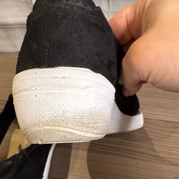 Anne Klein Sport Black Studded Slip-On Wedge Sneakers - Picture 12 of 12